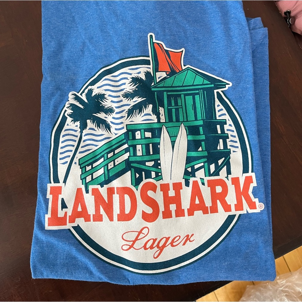 Landshark Lager Blue Graphic Tee